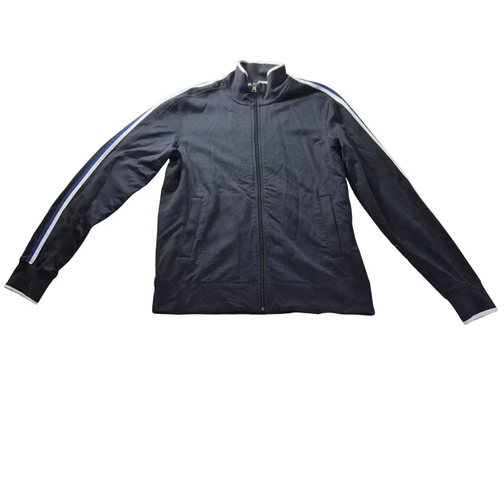 Banana Republic Track Jacket S646093 Men Small Navy Blue Sporty Streetwear Retro